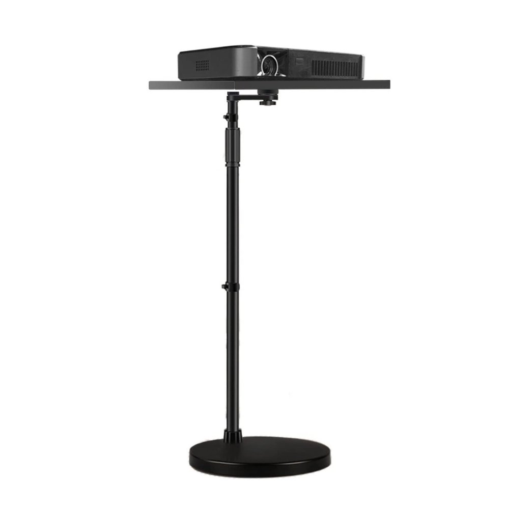 HIHELO Projector Mount Universal Projector Stand Projector Telescopic Floor Stand Sofa Bedside Tray Hidden Right Angle Projector Bracket Adjustable Projector Stand