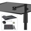 HIHELO Projector Mount Universal Projector Stand Projector Telescopic Floor Stand Sofa Bedside Tray Hidden Right Angle Projector Bracket Adjustable Projector Stand view 3
