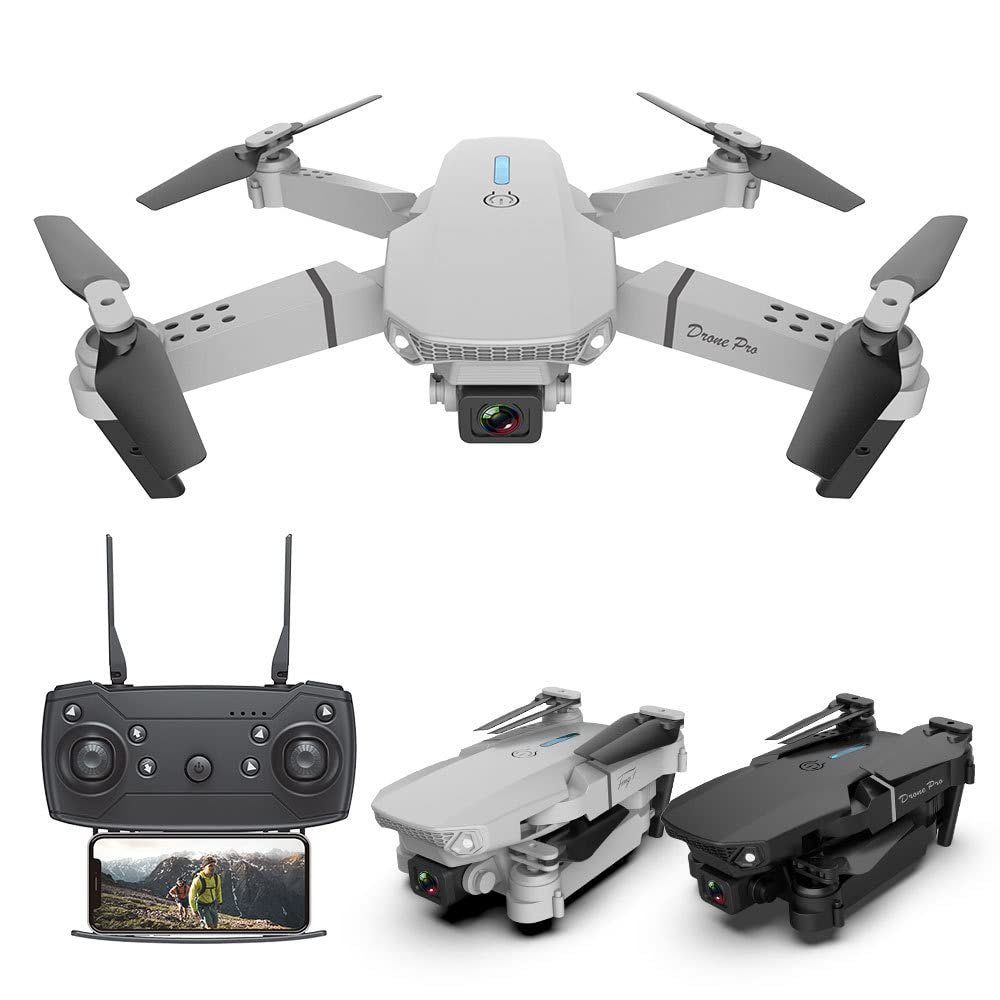 E88PRO Drone - 4K Dual Camera Aircraft for Aerial Photography (Gray 4K dual camera)