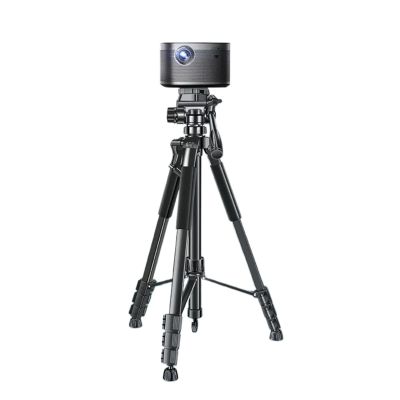 HIHELO Projector Mount Home Projector Support Floor Mounted Hole Free Telescopic Tripod Universal Desktop Bedside Sofa Portable Triangular Projector Stand Adjustable Projector Stand (Size : 180cm)
