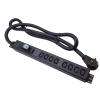 L6-50P 50 Ampere Rack Mounted PDU Power Socket with 8-Position C13 Socket Output Circuit Breaker Protection, Aluminum Alloy Shell 6-Foot 8AWG Cable (C13-08-S) view 3