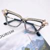 willochra Cat Eye Reading Glasses for Women Stylish Rhinestone Narrow Ladies Computer Readers Glasses (black, 3.5, multiplier_x) view 4