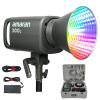 Aputure Amaran 300c RGBWW 300W COB Video Light Bowen Mount,26,580 lux @1m with Hyper Reflector,2,500K to 7,500K CCT with G/M Adjustment,APP Contorl (Grey) view 1