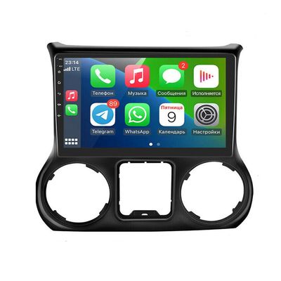 10.1 Inch Wireless CarPlay Car Radio,Slakerbe 2GB+32GB Android 13 2 DIN Touch Screen Car Stereo with Backup Camera,Steering Wheel Control,GPS Navigation Fit forWrangler3 JK 2011-2017
