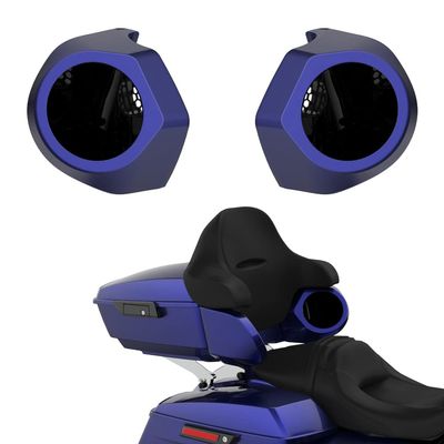 Advanblack Color Matched 6.5 Inch Tour Trunk Pack Rear Speaker Pods fit for Harley King Tour Trunk Pack