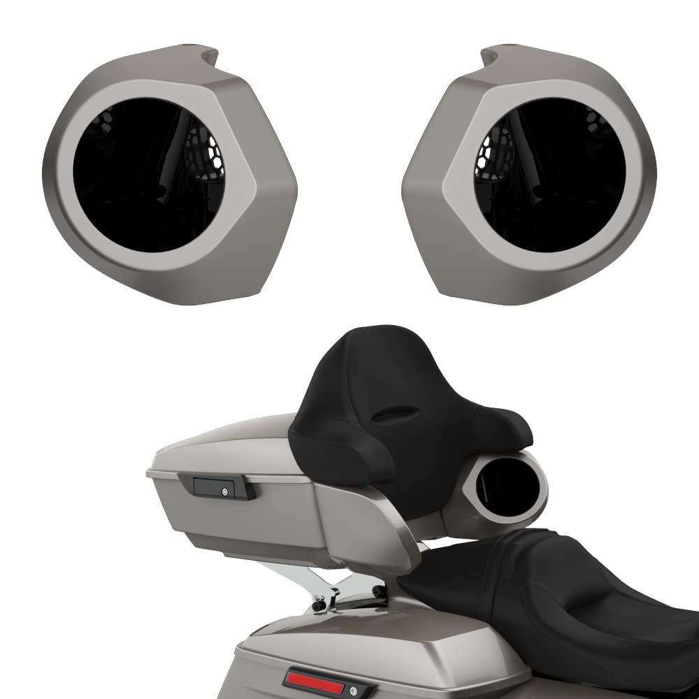 Advanblack Color Matched 6.5 Inch Tour Trunk Pack Rear Speaker Pods fit for Harley King Tour Trunk Pack