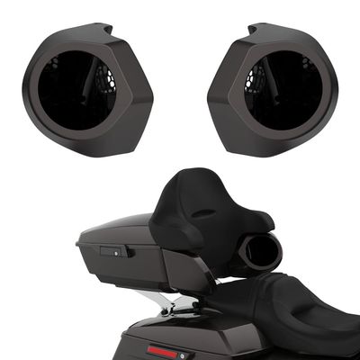 Advanblack Color Matched 6.5 Inch Tour Trunk Pack Rear Speaker Pods fit for Harley King Tour Trunk Pack