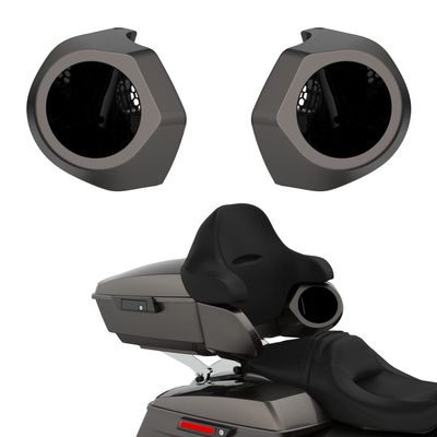 Advanblack Color Matched 6.5 Inch Tour Trunk Pack Rear Speaker Pods fit for Harley King Tour Trunk Pack