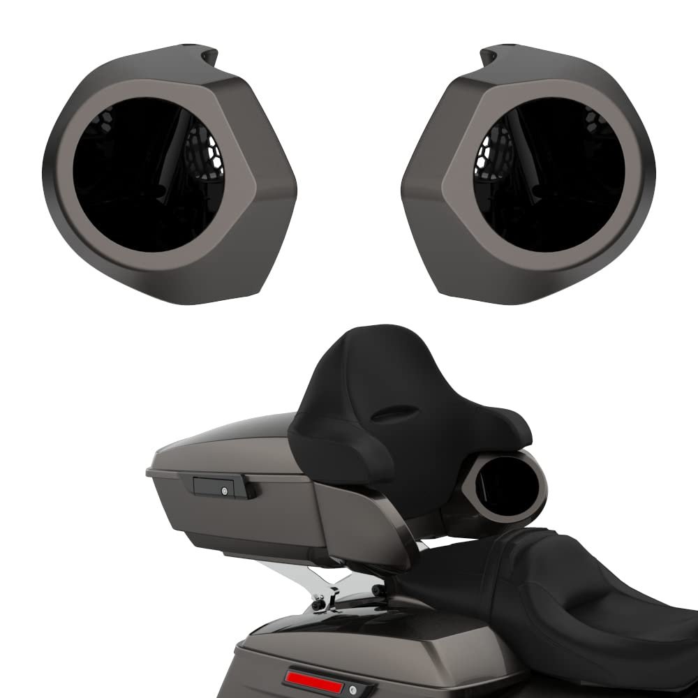Advanblack Color Matched 6.5 Inch Tour Trunk Pack Rear Speaker Pods fit for Harley King Tour Trunk Pack