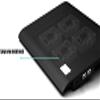 QIYUDS Laptop Cooling Pad,Support 15.6 Inches Laptops, 4 Fans,Light,uiet Rapid Cooling Action,Ergonomic Ventilated Support,Portable view 4
