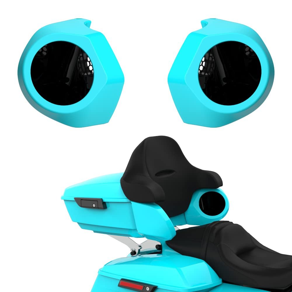 Advanblack Color Matched 6.5 Inch Tour Trunk Pack Rear Speaker Pods fit for Harley King Tour Trunk Pack