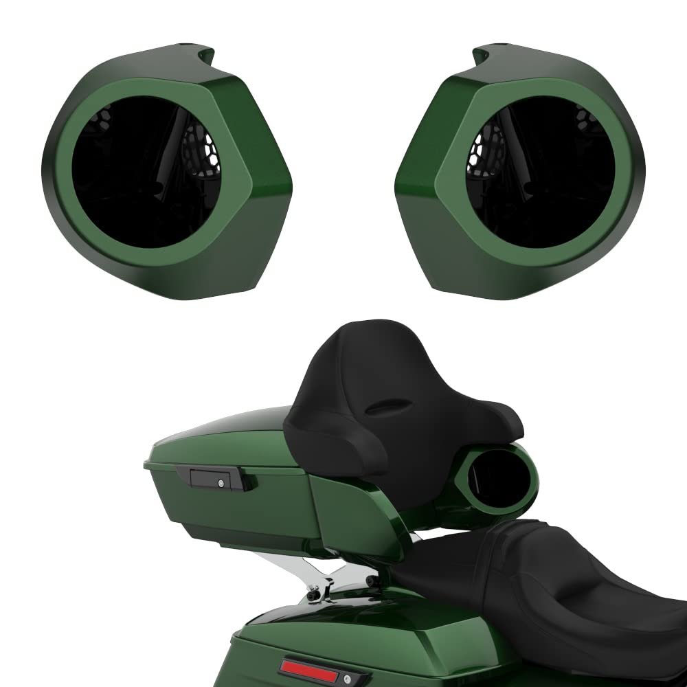 Advanblack Color Matched 6.5 Inch Tour Trunk Pack Rear Speaker Pods fit for Harley King Tour Trunk Pack