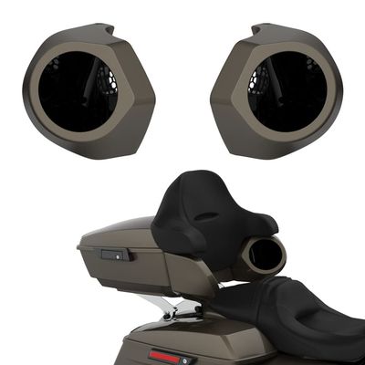 Advanblack Color Matched 6.5 Inch Tour Trunk Pack Rear Speaker Pods fit for Harley King Tour Trunk Pack