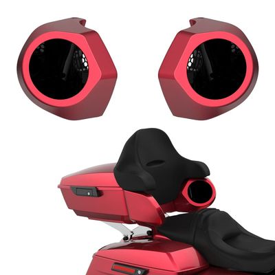 Advanblack Color Matched 6.5 Inch Tour Trunk Pack Rear Speaker Pods fit for Harley King Tour Trunk Pack