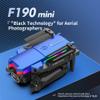 F190 Mini drone - Dazzling Light and 4K Dual Camera (blue  4K dual camera) view 2