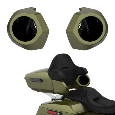 Advanblack Color Matched 6.5 Inch Tour Trunk Pack Rear Speaker Pods fit for Harley King Tour Trunk Pack