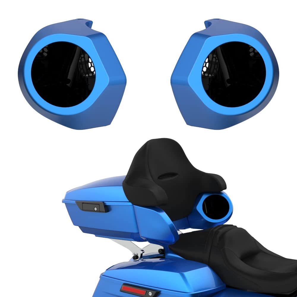 Advanblack Color Matched 6.5 Inch Tour Trunk Pack Rear Speaker Pods fit for Harley King Tour Trunk Pack