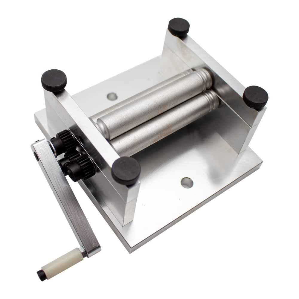 Jieotwice DIY Manual Plate Rolling Machine- Soft Metal Sheet Soft Metal Tube Mini Bending Machine S/N: 20013