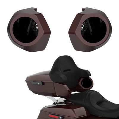 Advanblack Color Matched 6.5 Inch Tour Trunk Pack Rear Speaker Pods fit for Harley King Tour Trunk Pack