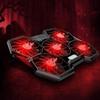 QIYUDS Laptop Cooling Pad 5 Fans Up to 17 Inch Heavy Notebook Cooler, RED LED Lights, 2 USB Ports,5fans view 3