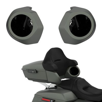 Advanblack Color Matched 6.5 Inch Tour Trunk Pack Rear Speaker Pods fit for Harley King Tour Trunk Pack