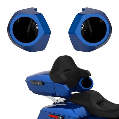 Advanblack Color Matched 6.5 Inch Tour Trunk Pack Rear Speaker Pods fit for Harley King Tour Trunk Pack