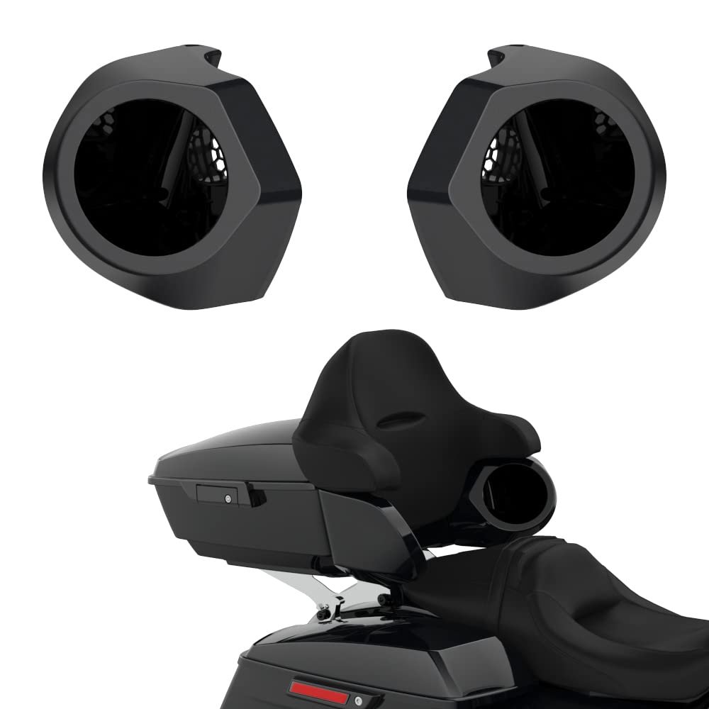 Advanblack Color Matched 6.5 Inch Tour Trunk Pack Rear Speaker Pods fit for Harley King Tour Trunk Pack