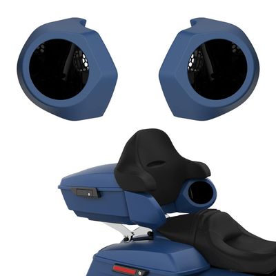 Advanblack Color Matched 6.5 Inch Tour Trunk Pack Rear Speaker Pods fit for Harley King Tour Trunk Pack