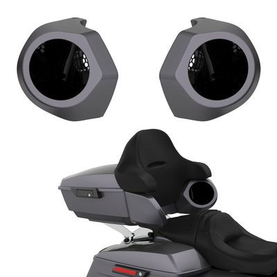 Advanblack Color Matched 6.5 Inch Tour Trunk Pack Rear Speaker Pods fit for Harley King Tour Trunk Pack