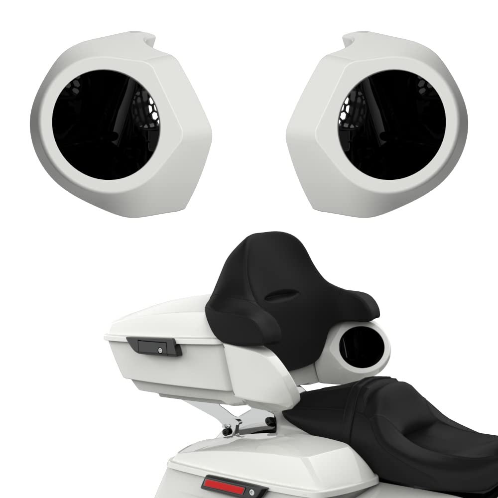Advanblack Color Matched 6.5 Inch Tour Trunk Pack Rear Speaker Pods fit for Harley King Tour Trunk Pack