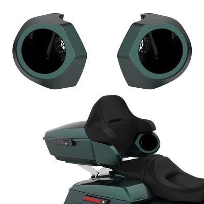Advanblack Color Matched 6.5 Inch Tour Trunk Pack Rear Speaker Pods fit for Harley King Tour Trunk Pack