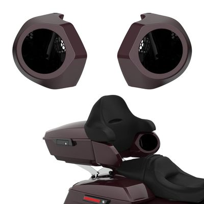 Advanblack Color Matched 6.5 Inch Tour Trunk Pack Rear Speaker Pods fit for Harley King Tour Trunk Pack