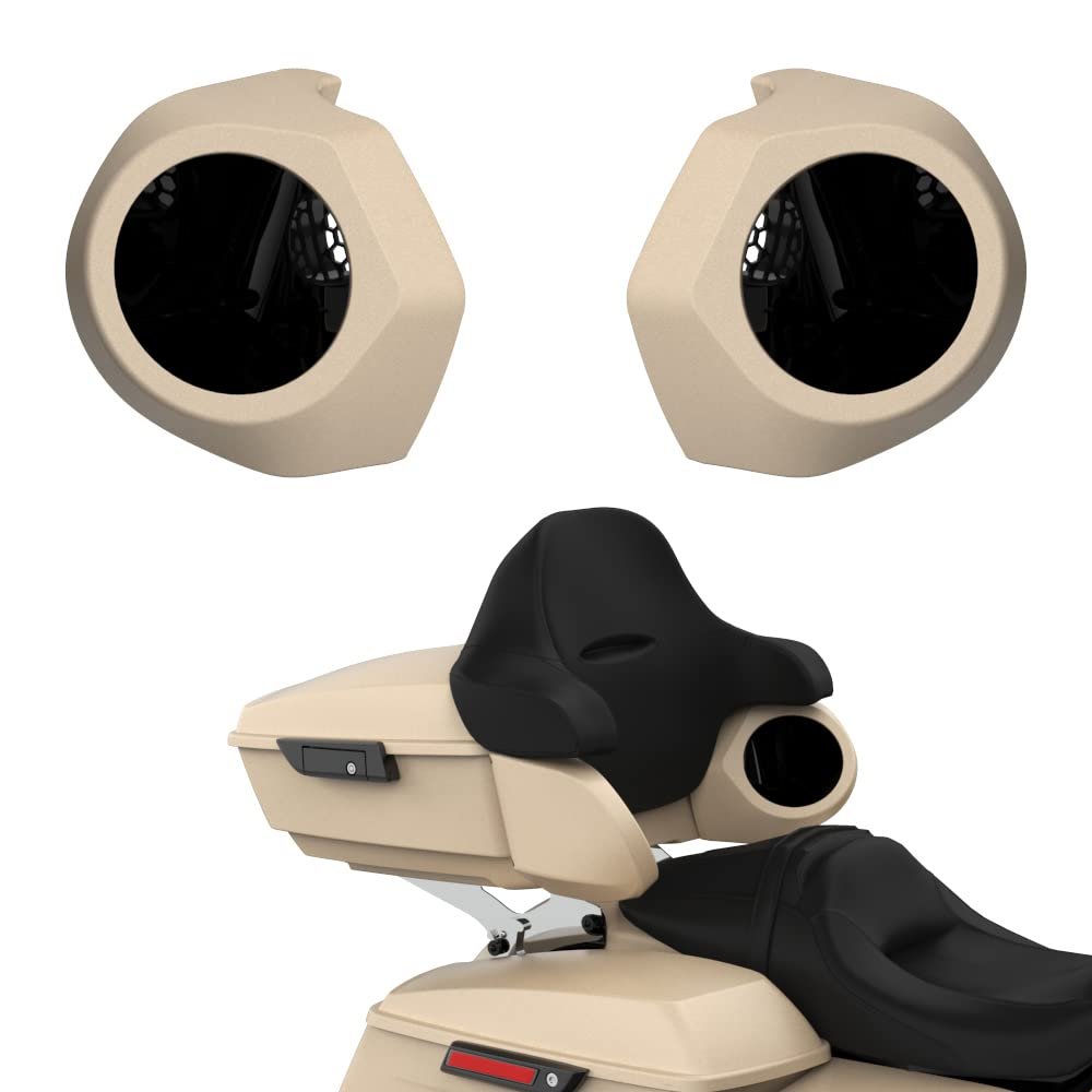 Advanblack Color Matched 6.5 Inch Tour Trunk Pack Rear Speaker Pods fit for Harley King Tour Trunk Pack