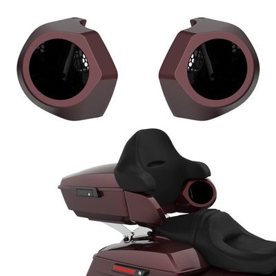 Advanblack Color Matched 6.5 Inch Tour Trunk Pack Rear Speaker Pods fit for Harley King Tour Trunk Pack