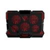 QIYUDS Laptop Cooling Pad, 6 Fans Up to 17 Inch Heavy Notebook Cooler, Blue and red LED Lights, 2 USB Ports view 1