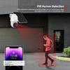 BOAVISION Security Camera Wireless WiFi Outdoor,Solar Powered Camera Pan Tilt 360 View PIR Human Detection Color Night Vision Wireless Surveillance IP Cameras for Home Security view 4
