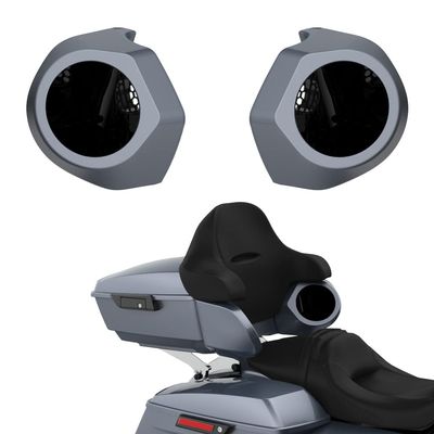 Advanblack Color Matched 6.5 Inch Tour Trunk Pack Rear Speaker Pods fit for Harley King Tour Trunk Pack