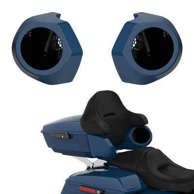 Advanblack Color Matched 6.5 Inch Tour Trunk Pack Rear Speaker Pods fit for Harley King Tour Trunk Pack