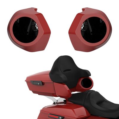 Advanblack Color Matched 6.5 Inch Tour Trunk Pack Rear Speaker Pods fit for Harley King Tour Trunk Pack