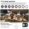 VILTROX 75mm f1.2 F/1.2 Fuji X Mount PRO APS-C Prime Lens Autofocus Large Aperture Lens for Fujifuilm X Mount Cameras X-T5 X-H2S X-S10 X-T30II X-T20 X-T10 X-T4/-T3/-T2/-PRO3/-M1/-H1/-E4 Black view 3