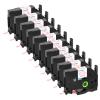 Cruxer 10 Pack Replacement for P-Touch TZe-232 TZ-232 Label Tape Red Text on Clear Laminated 12mm 0.47" Compatible with Ptouch PT-D200 PT-D210 PT-D400 PT-D450 PT-D600 PT-H100 1230PC Label Maker view 1