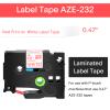 Cruxer 10 Pack Replacement for P-Touch TZe-232 TZ-232 Label Tape Red Text on Clear Laminated 12mm 0.47" Compatible with Ptouch PT-D200 PT-D210 PT-D400 PT-D450 PT-D600 PT-H100 1230PC Label Maker view 3