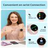 AMOLED Smart Watch (Answer/Make Call) for Women, With/Without Phone Mode, 1.43" Round Fitness Watch, Body Temperature Thermometer, Heart Rate, SpO2, Sleep Monitor, 7-10 Days Battery, Pink view 3