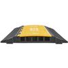 Global Industrial 5-Channel Heavy-Duty Cable Protector, 32,600 lbs. Cap., Black & Yellow view 4