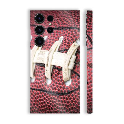 MightySkins Glossy Glitter Skin Compatible with Samsung Galaxy S23 Ultra Full Wrap - Football Laces | Protective, Durable High-Gloss Glitter Finish | Easy to Apply & Change Styles | Made in The USA