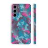 MightySkins Glossy Glitter Skin Compatible with Samsung Galaxy S23 Plus Full Wrap - Cool Blue Pink Camo | Protective, Durable High-Gloss Glitter Finish | Easy to Apply | Made in The USA view 1