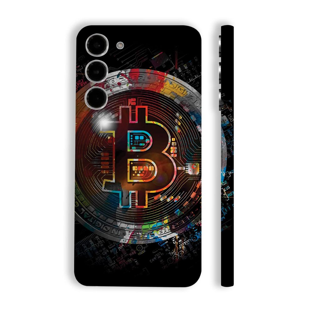 MightySkins Skin Compatible with Samsung Galaxy S23 Plus Full Wrap - Crypto | Protective, Durable, and Unique Vinyl Decal wrap Cover | Easy to Apply & Change Styles | Made in The USA