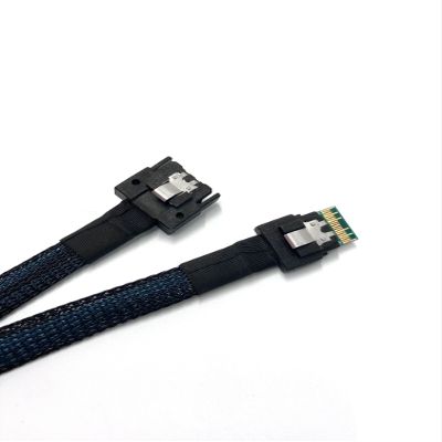 MCIO (38 Pin) to SlimSAS 4i Cable (0.5M) | Server Storage Data Transfer | Micro SATA