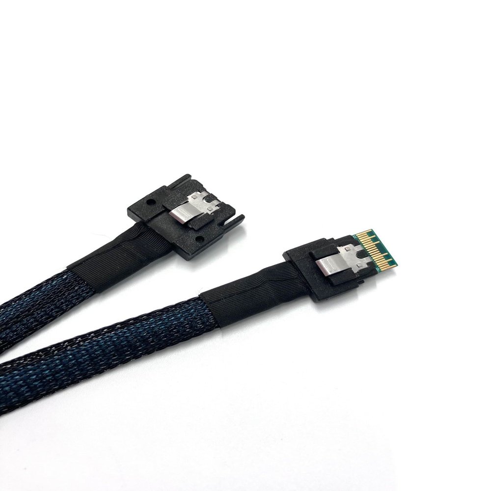 MCIO (38 Pin) to SlimSAS 4i Cable (0.5M) | Server Storage Data Transfer | Micro SATA