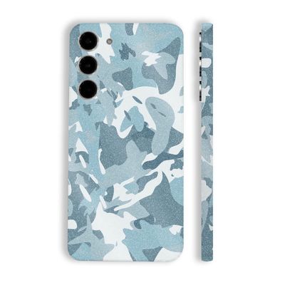 MightySkins Glossy Glitter Skin Compatible with Samsung Galaxy S23 Plus Full Wrap - Arctic Camouflage | Protective, Durable High-Gloss Glitter Finish | Easy to Apply | Made in The USA